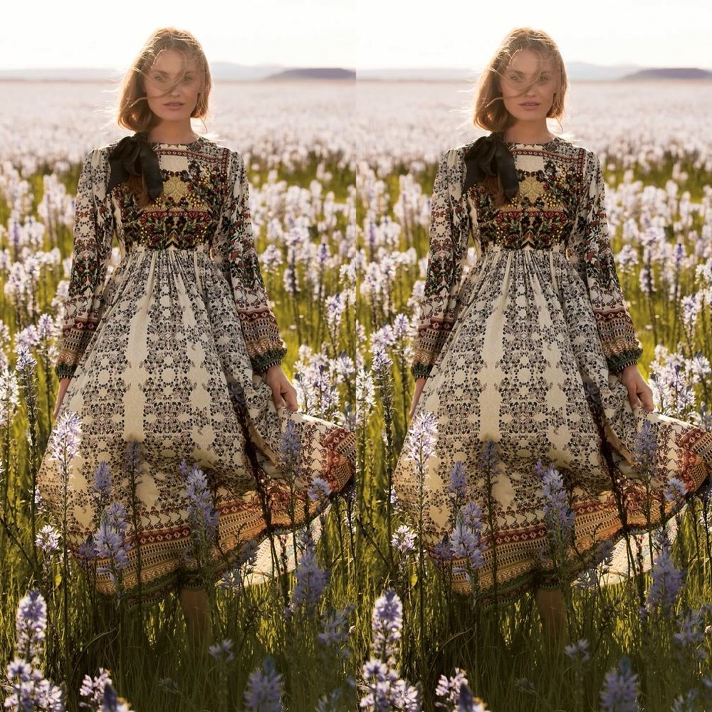 Anthropologie Far Fields Maxi Dress